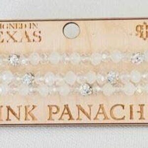 Pink Panache 3-Strand Clear Bracelet Set